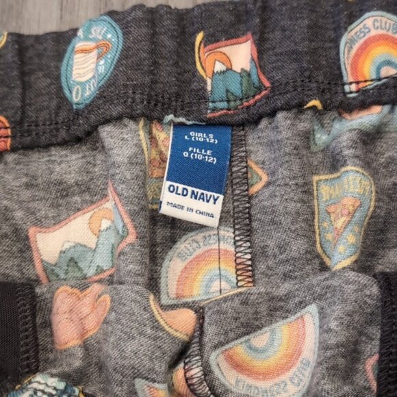 Old Navy Printed Flannel Girls Large 10 12 Pajama Pants Kids Camping Lounge - Picture 7 of 11